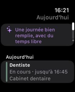 Orbe Life sur Apple Watch